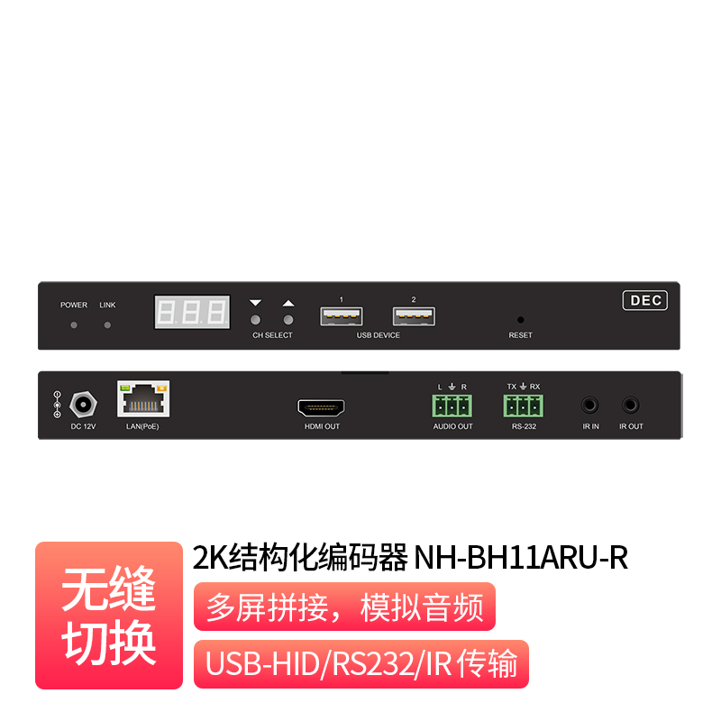 2K Structured Decoder with KVM _ NH-BH11ARU-R
