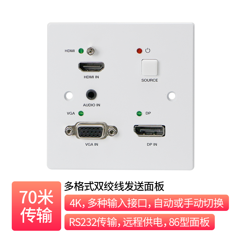 Multi-Format HDBaseT 70m Transmitter Panel _ EB-P31AR-1T7-2