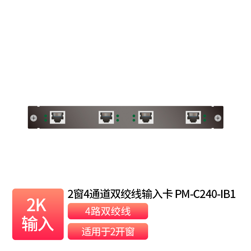 2-Window 4-Channel Twisted Pair Input Card _ PM-C240-IB1