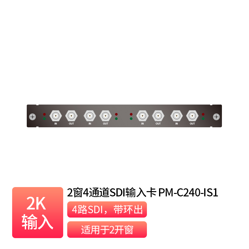 2-Window 4-Channel SDI Input Card _ PM-C240-IS1