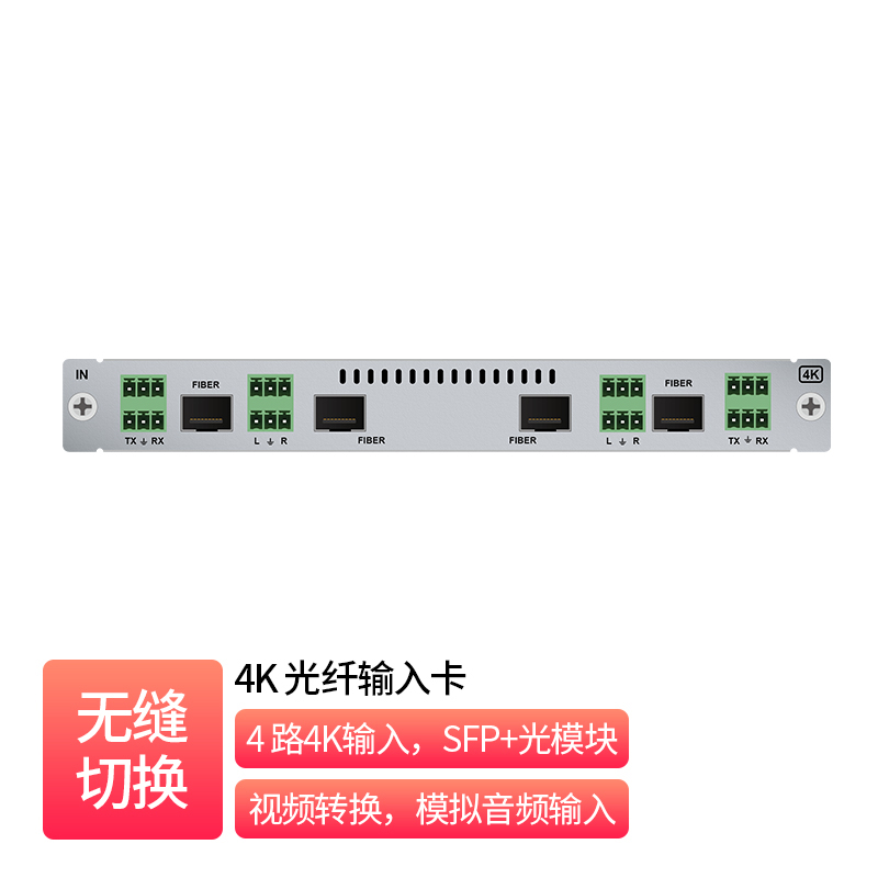 4K Fiber Quad-Channel Input Card _ MM2-C40W-IF