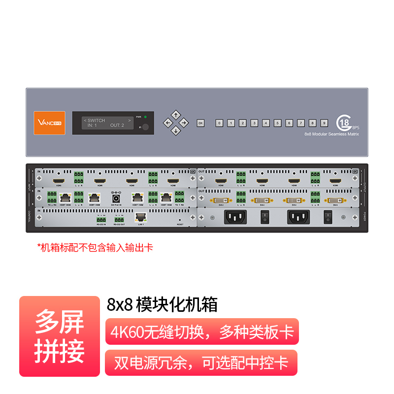 8x8 Modular Quad-Channel frame _ MM2-F88W